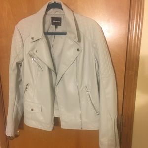 Express (Minus The) Leather Quilted Moto Jacket